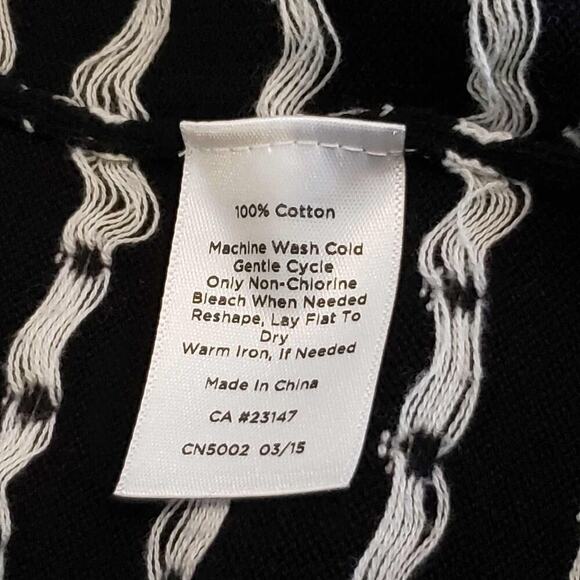 Talbots Cardigan Sweater Polka Dot Long Sleeve Blue LS Open Front Plus Size 1X - Picture 7 of 8